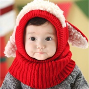 child hat Autumn and Winter style  Korea lovely samll dog shawl one-piece warm woolen