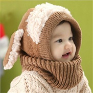 child hat Autumn and Winter style  Korea lovely samll dog shawl one-piece warm woolen