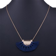 occidental style fashion  geometry sector tassel pendant necklace  Bohemian style