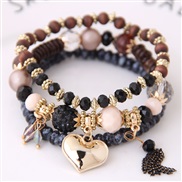 Korean style fashion  sweet all-Purpose drop  Peach heart tassel fashion temperament woman bracelet