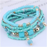 occidental style trend  Bohemia noble wind mash up beads multilayer bracelet