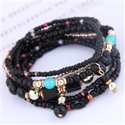 occidental style trend  Bohemia noble wind mash up beads multilayer bracelet