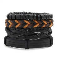 occidental style retro set braceletdiy weave bracelet  man leather