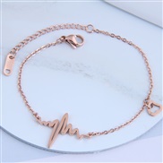 fine Korean style fashion sweetOL titanium steel personality woman bracelet