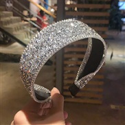 ( Silver)Korean style flash diamond eadband woman super Rhinestone samll woman eadband sweet adies wind head woman