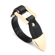 ( black) lady bracelet PU leather leather pattern lady generous all-Purpose leather bracelet