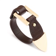 ( brown) lady bracelet PU leather leather pattern lady generous all-Purpose leather bracelet