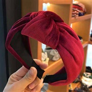 Korean style fashion pure color Korean style brief pure color medium width Headband Headband head buckle lady