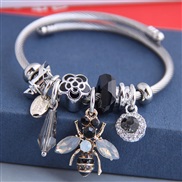 occidental style fashion  Metal all-PurposeD sweet more elements pendant personality bangle