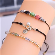 Korean style fashion  all-Purpose woman three layer bracelet