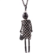 ( black)apan and Korea sweater chain woman long style fully-jewelled necklace crystal sequin girl pendant necklace