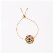 ( Eye  Color)occidental style tribe colorful ethnic style bracelet woman retro diamond eyes lovers bracelet color gem