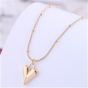 ( gold ) fine Korean style fashion sweetOL unique love titanium steel personality woman necklace