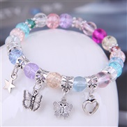 occidental style fashion Metal all-Purpose more elements pendant crystal temperament bracelet