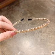 ( champagne)Korean style sweet fashion student eadband women crystal eadband brief row twining flash diamond eadband