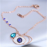 fine Korean style fashion rose gold titanium steelOL  eyes personality woman bracelet