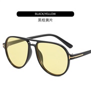 ( Black frame  Lens ) Word Double sunglass man woman  Outdoor man Sunglasses