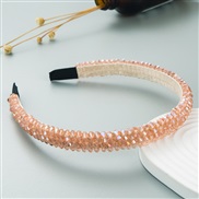 ( champagne) eadband  occidental style weave crystal eadbandins Korean style high eadband