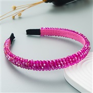 ( rose Red) eadband  occidental style weave crystal eadbandins Korean style high eadband