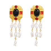 ( black)medium earrin...