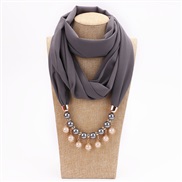 (Dark gray)Pearl Chif...