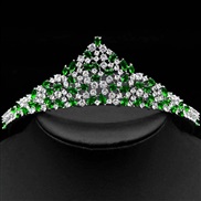 ( green)occidental styleins luxurious temperament brief shine high-end zircon bride necklace earrings set