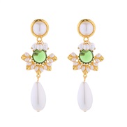 ( green)silver earrin...