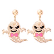 ( white)occidental style creative cartoon lovely samll Pearl earrings Earring