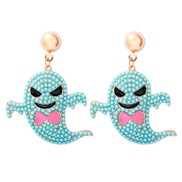 ( blue)occidental style creative cartoon lovely samll Pearl earrings Earring