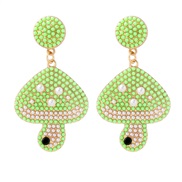 (57433 GN)occidental style creative cartoon Pearl earrings lovely woman Earring