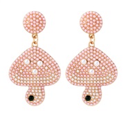 (57433 PK)occidental style creative cartoon Pearl earrings lovely woman Earring