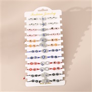 (BZ1956taozhuang) occidental style fashion weave beads woman bracelet temperament enamel butterfly rainbow geometry wom