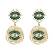 ( green) eyes earring...