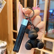 ( black) key buckle fashion man personality samll key chain bag bag hanging ornaments woman key circle