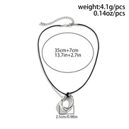 ( 5 White K 57  E2)occidental style  exaggerating big love pendant necklace  fashion personality velvet woman