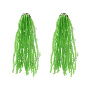 ( green) tassel earri...