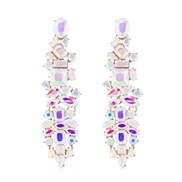 (ab)occidental style long style retro tassel ear stud woman wedding fully-jewelled Bohemian style earrings super exagge