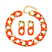 (fluorescent ) summer splice set  fashion samllO Word chain woman