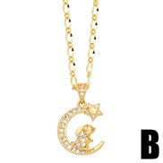 (B)Moon rabbit neckla...