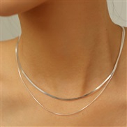 ( Silver necklace)Dou...