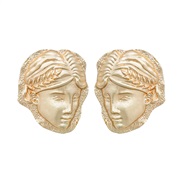 ( Gold) occidental style retro earrings Alloy Earring woman fashion samll Metal ear stud