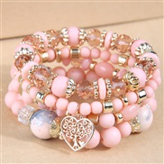 occidental style fashion concise all-Purpose multilayer love temperament multilayer bracelet