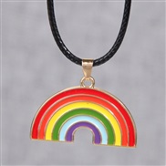 fashion sweetOL concise rainbow personality woman necklace