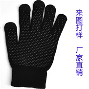 (Free Size )(logo) thick knitting touch screen glove  autumn Winter velvet woolen warm Non-slip glove