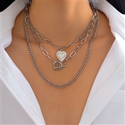 ( 2  White k necklace...