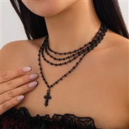 ( 2  black necklace 6...