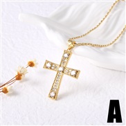 (A) cross pendant nec...