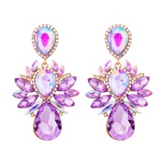 (purple) drop earring...