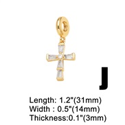 (J) love cross pendan...