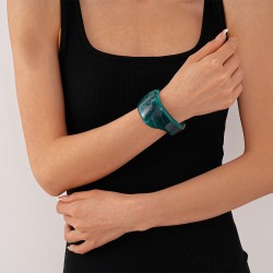 European and American retro dyed acrylic irregular opening bracelet with exaggerated and simple geometric temperament